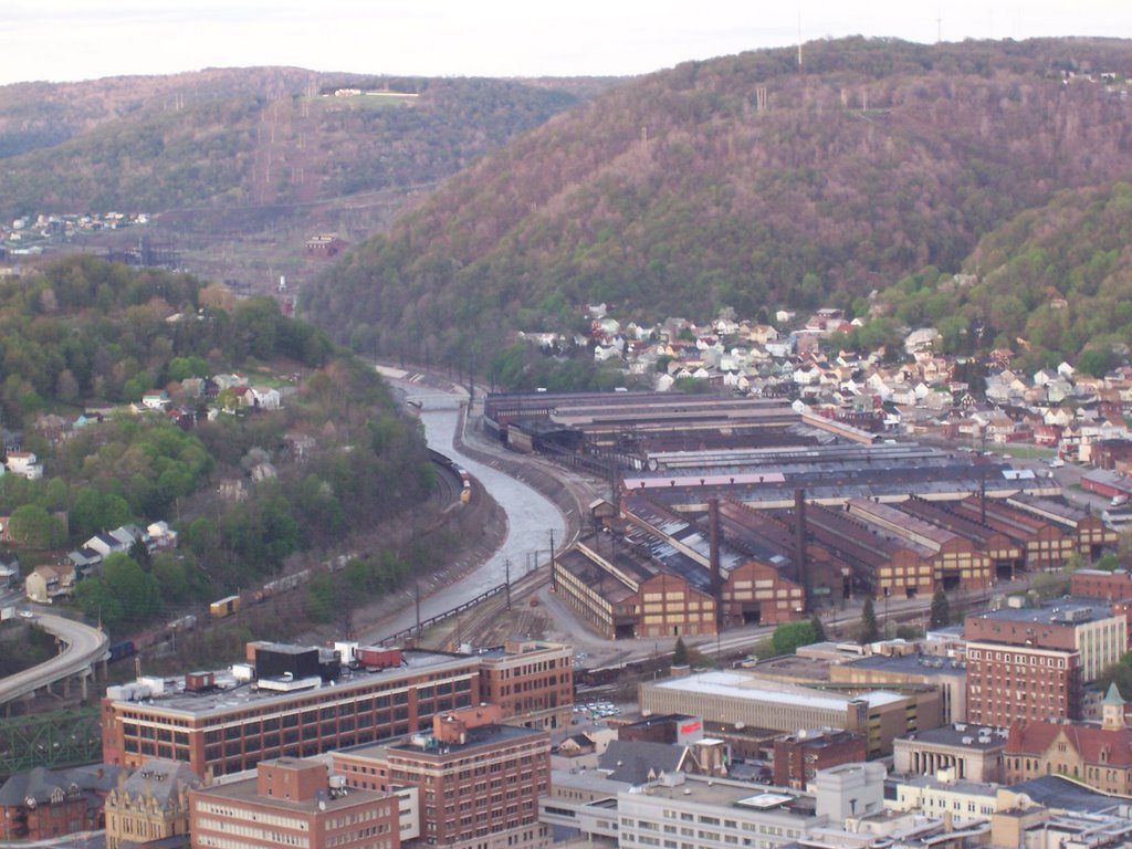 Johnstown, Pennsylvania from the top of the Inclined Plane, Джонстаун