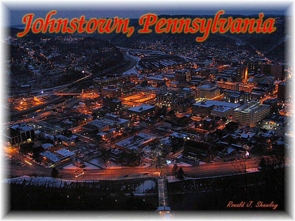 Johnstown from Incline night time, Джонстаун
