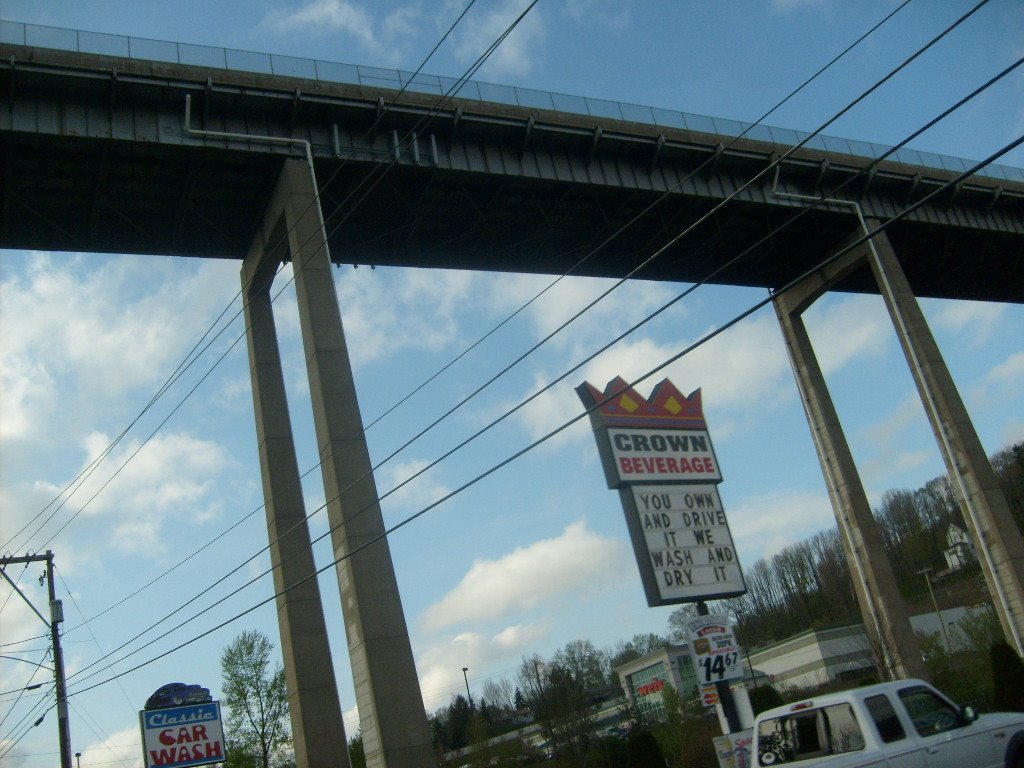 PA turnpike overpass at Clarks Summit, Кларкс-Грин
