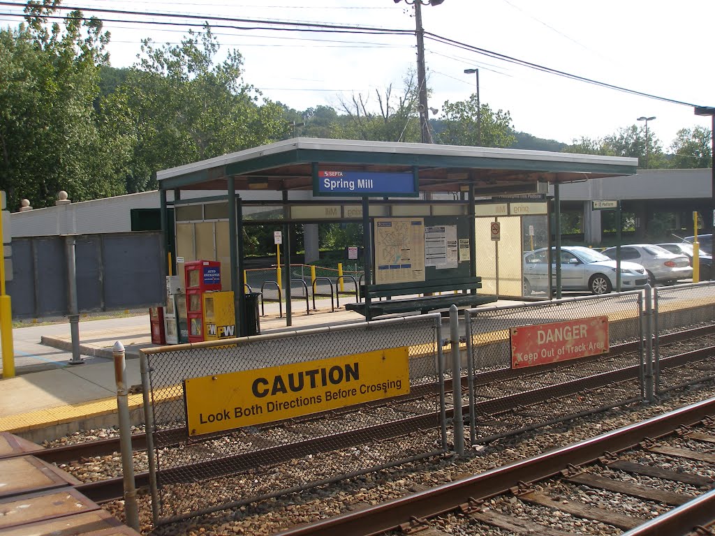 SEPTA Station, Spring Mill, PA, Коншохокен