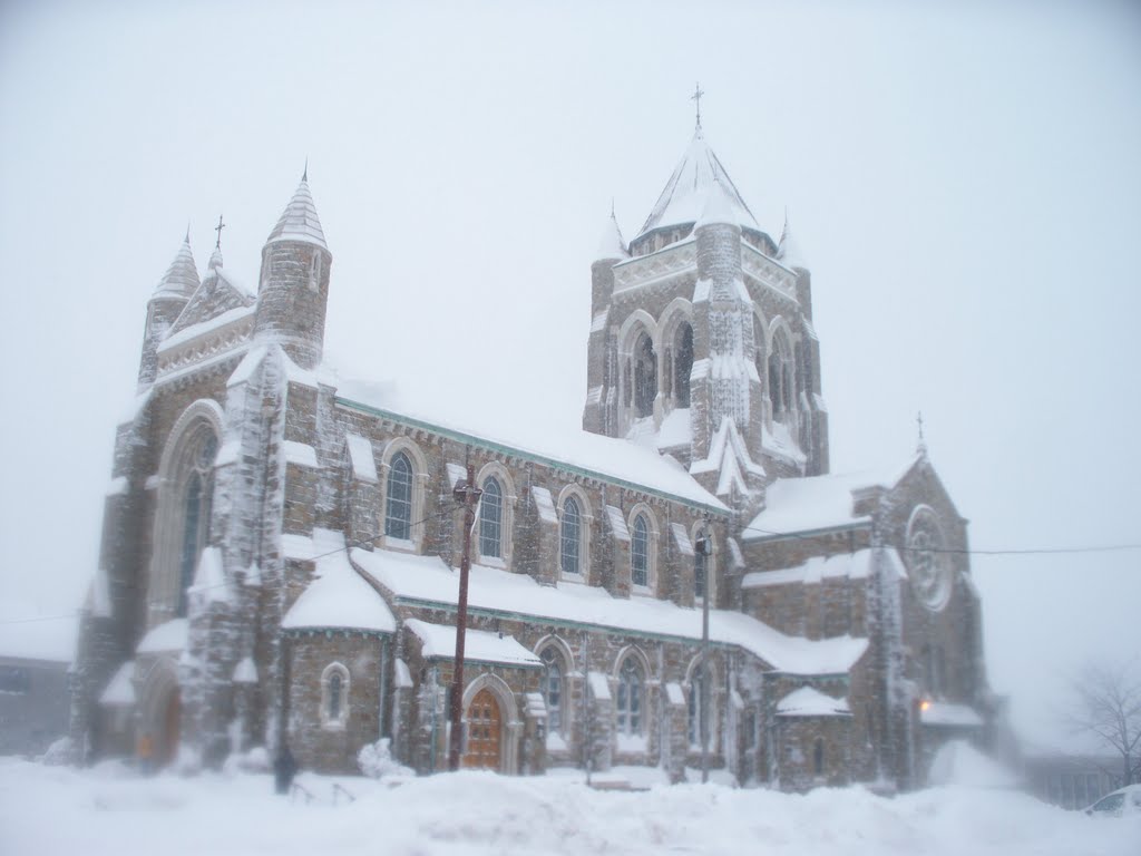 Saint Bernards Church in blizzard, Маунт-Лебанон