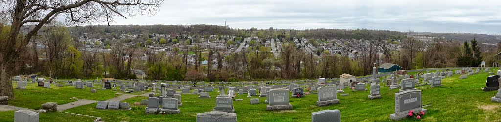 Looking over St Cecilia Cemetery,  Coatesville, PA, Модена