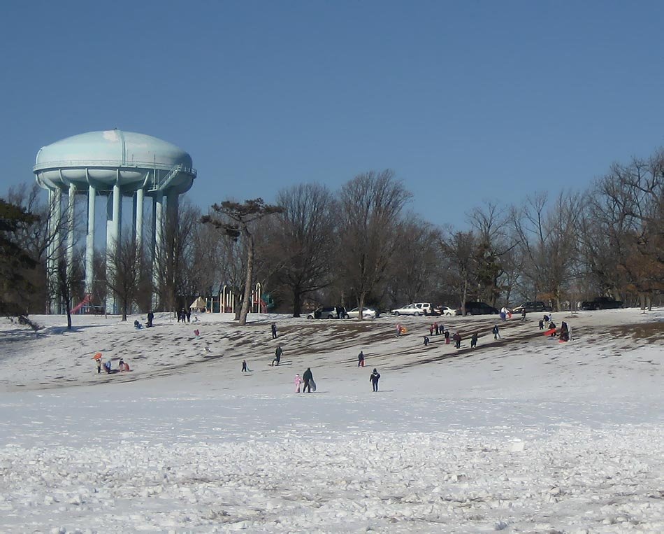 Burholme Park in winter, Рокледж