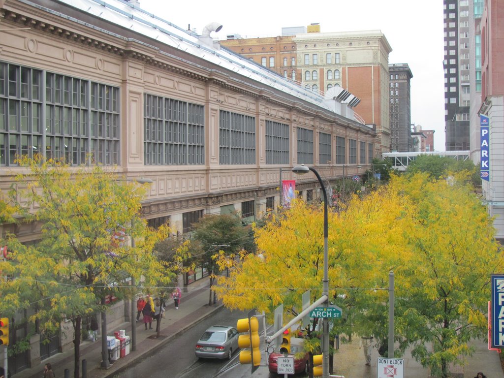 Vista do Mercado de dentro do Pennsylvania Convention Center no ACR de outubro de 2009., Филадельфия
