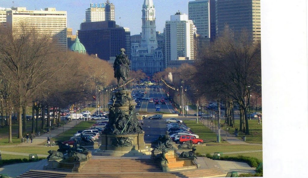 Philadelphia view from Art Museum, Филадельфия