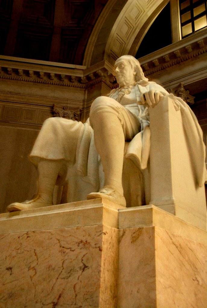 Ben Franklin Statue at the Franklin Institute, Филадельфия