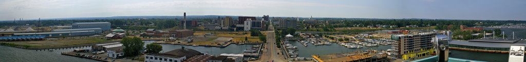 city of erie,pa from tower, Эри