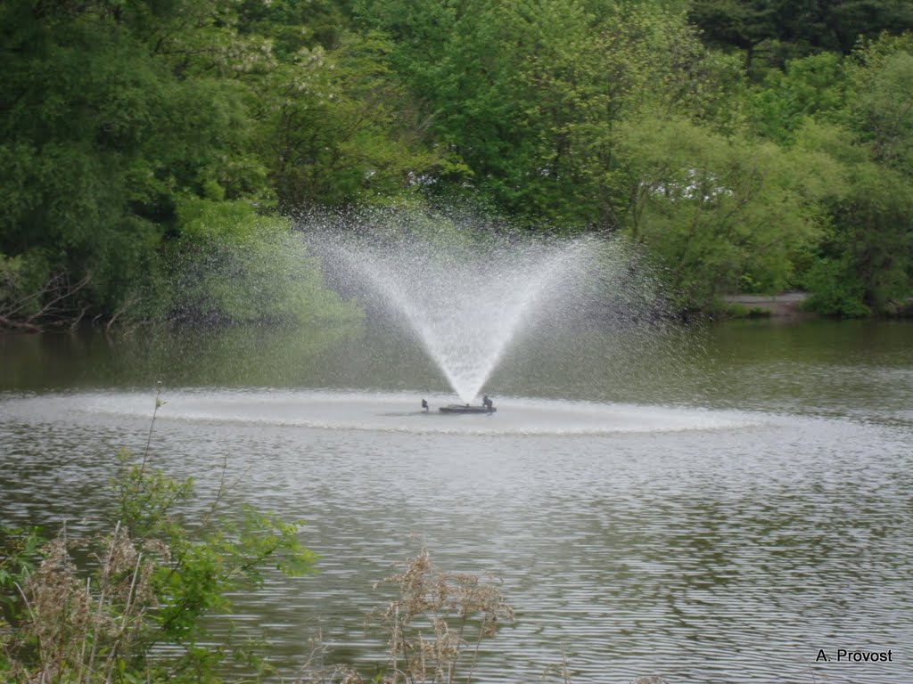 Fountain in Polo Lake, Кранстон