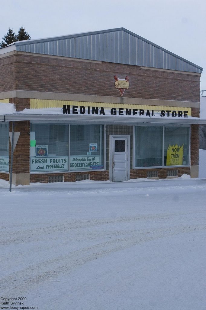 Medina General Store, Medina, North Dakota, Facing West, Лер