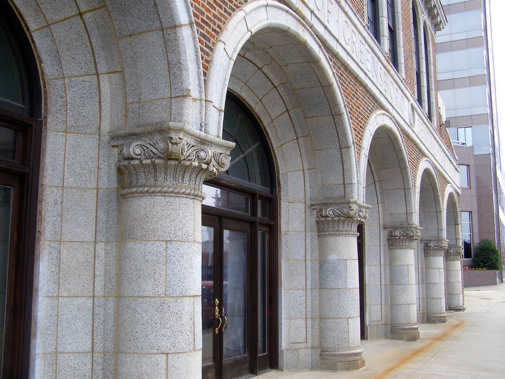 Arched Doors, Central Fire Station, Greensboro, NC, Гринсборо