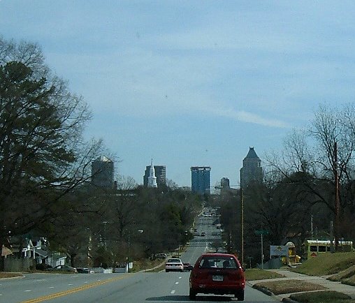 Between Guilford College and downtown Greensboro, NC, USA, Гринсборо