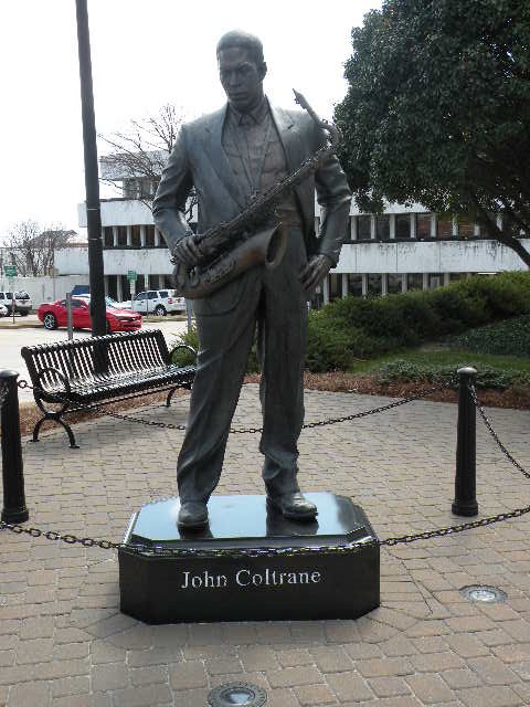 Statue of John Coltrane, Jazz artist, Хай-Пойнт