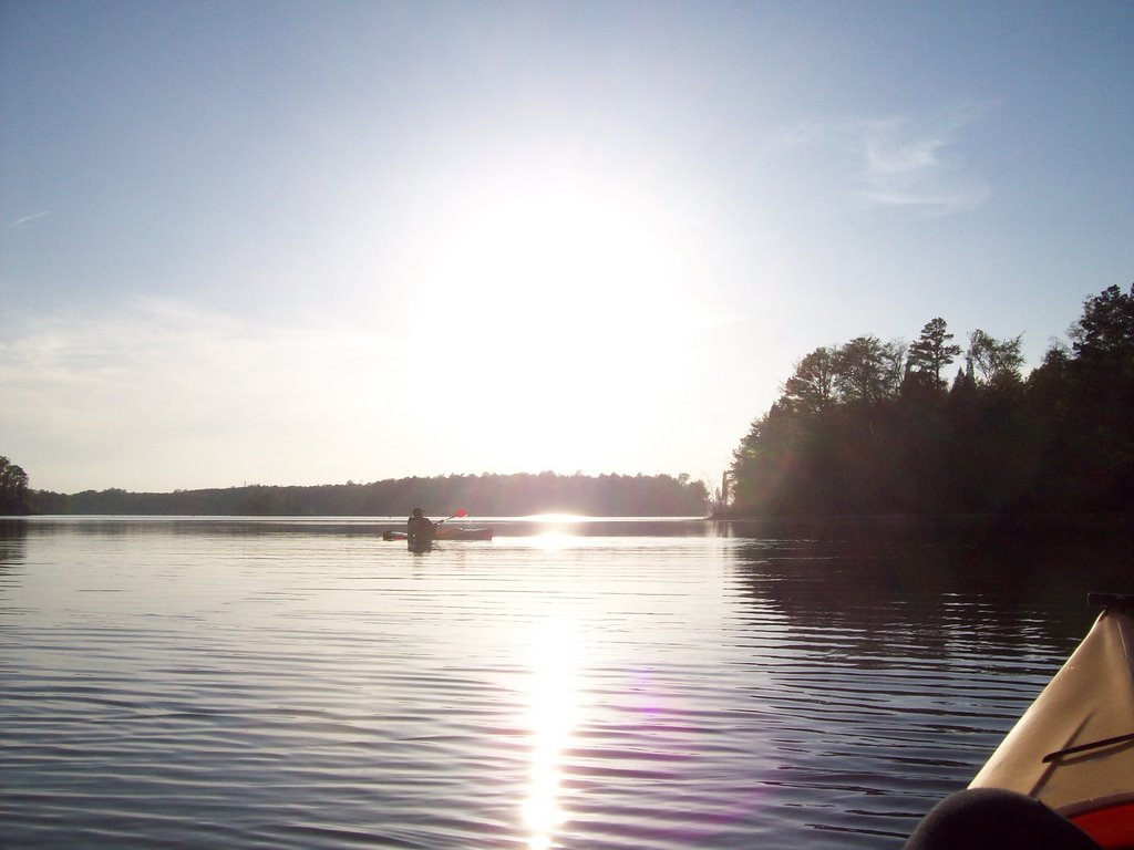 Sunset paddle on Mountain Island Lake, Хантерсвилл