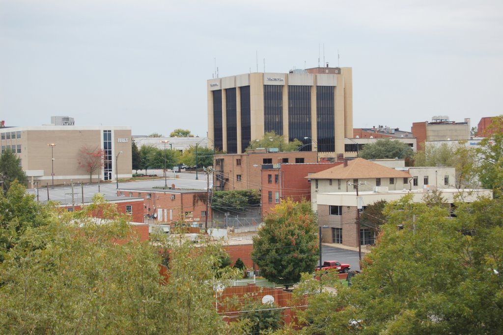 Downtown Hickory, NC from Frye Regional Medical Center parking deck, Хикори