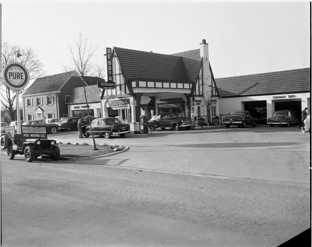 Service Station on Franklin St., c.1950s, Чапел-Хилл