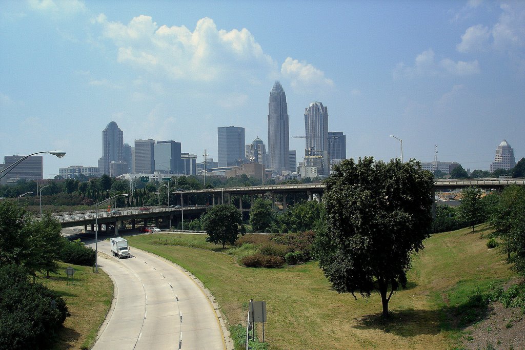 Charlotte skyline, North Carolina, Шарлотт