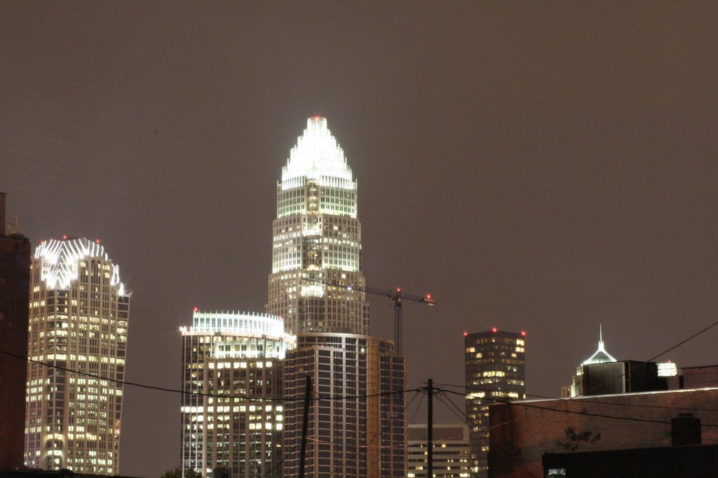 Charlotte at night from Seaboard St., Шарлотт