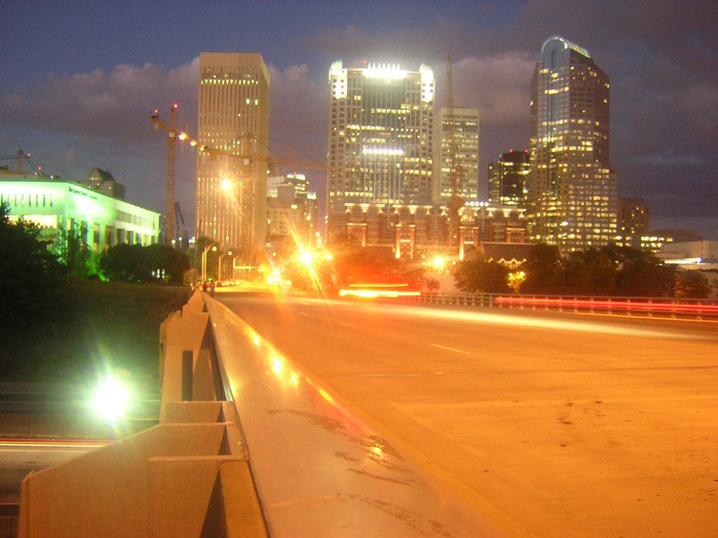 South Tryon @ I-77 Looking At Uptown, During Twilight, Шарлотт