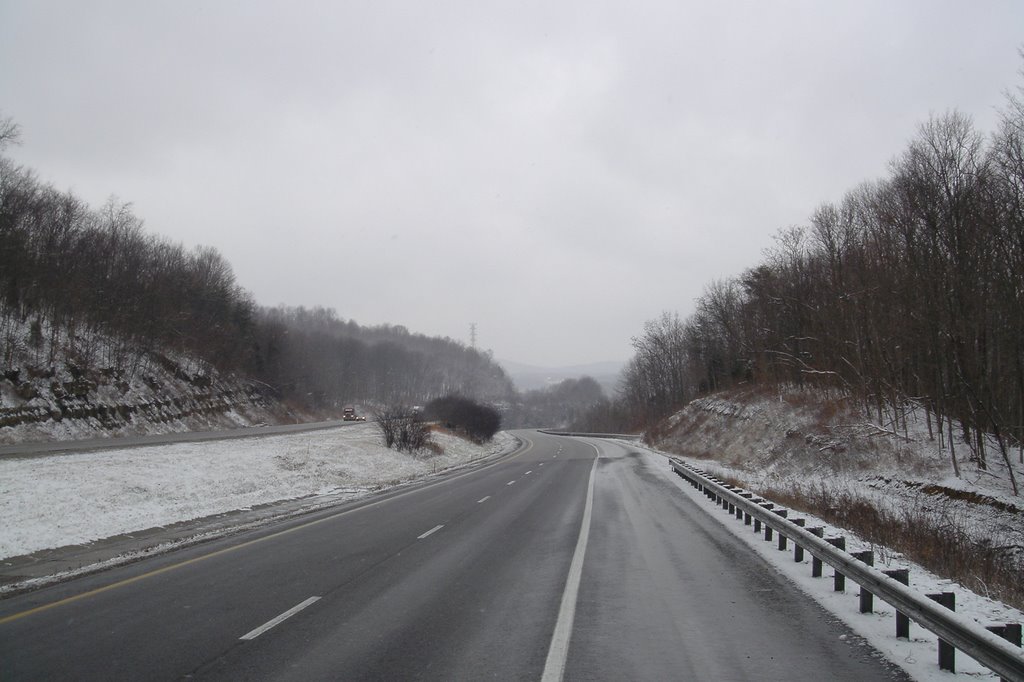 Interstate 40 in winter, Бакстер