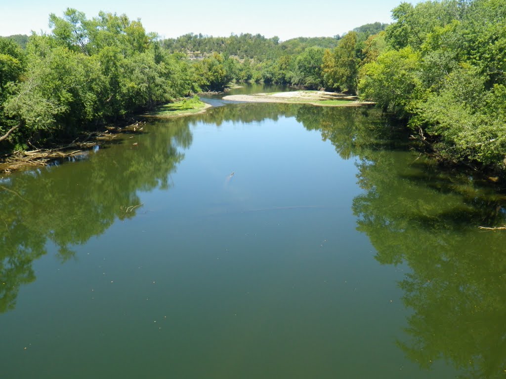 Caney Fork River at Stonewall, TN - Downstream View, Гордонсвилл