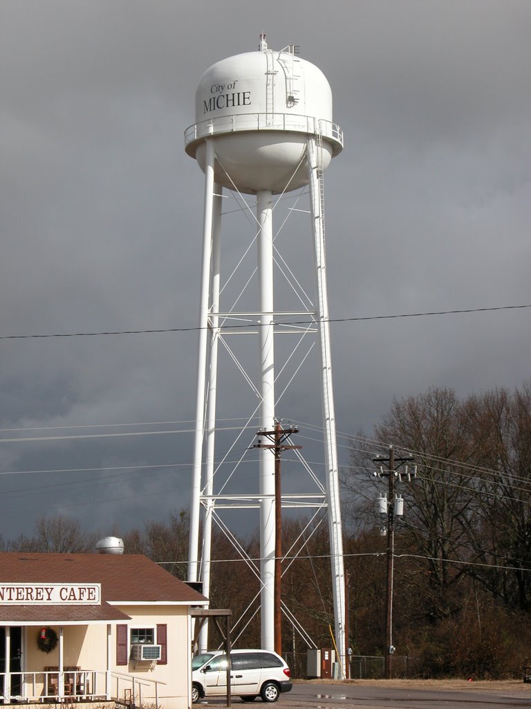 Water Tower, Tennessee Highway 22, Michie, Tennessee, Медон