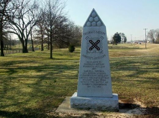 Freemans Battery/Forrests Artillery Monument, Parkers Crossroads Battlefield, Tennessee, Медон