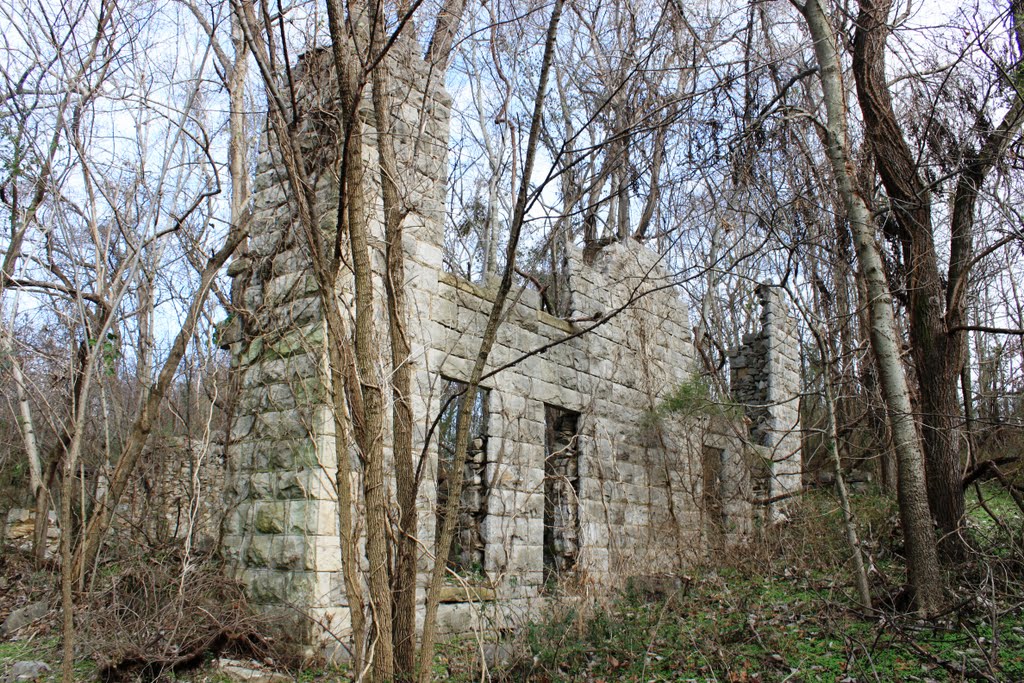 Smithsonia Mansion Ruins - Built 1889; Burned 1972, Мичи