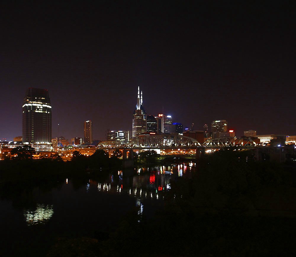 Nashville Skyline night, Нашвилл