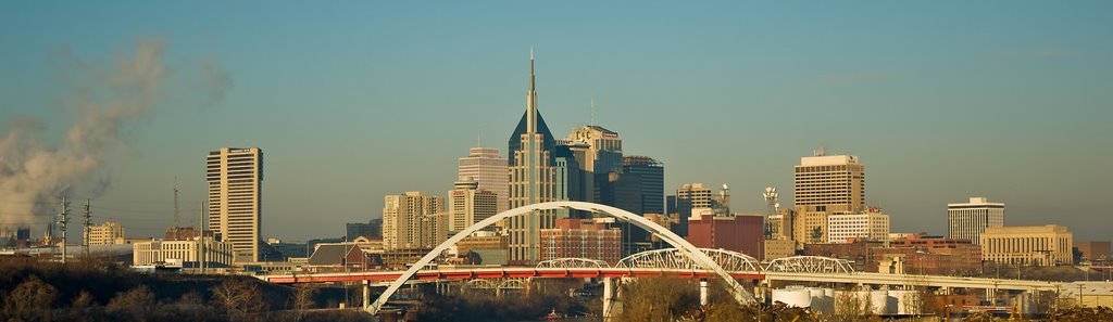 Nashville - A view from Highway Bridge, Нашвилл