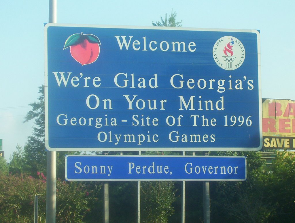 Georgia from Tennessee on I-75, Сентертаун