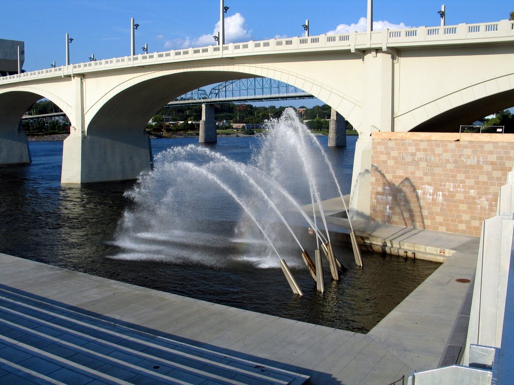 Fountain At Rosss Landing Park, Chattanooga, Чаттануга