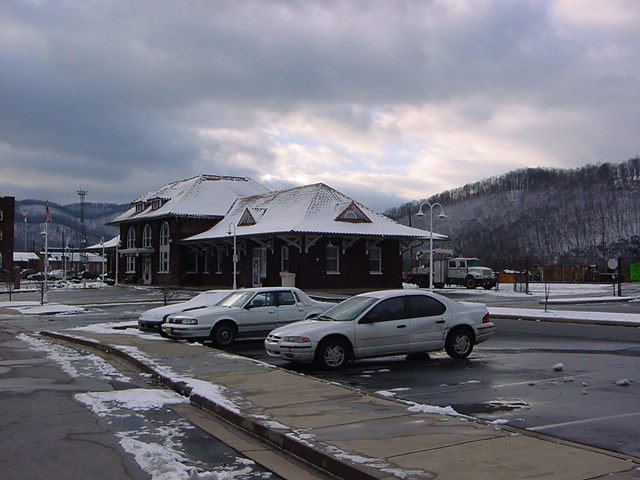 Library, Old Clinchfield Train Station, Erwin, TN, Эрвин