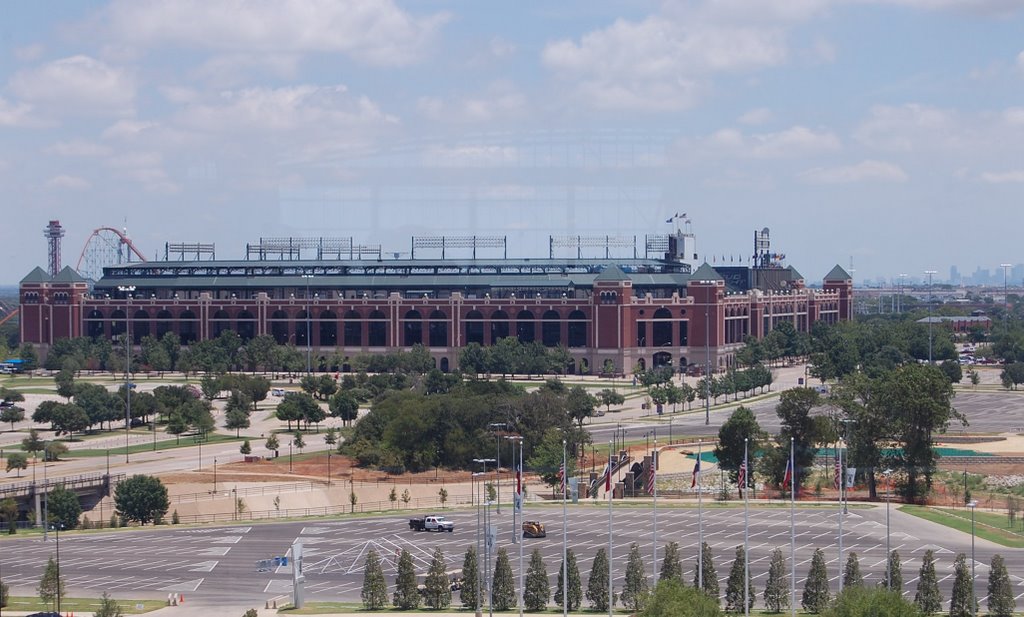 Rangers Ballpark, seen from New Cowboys Stadium, Arlington, TX, Арлингтон