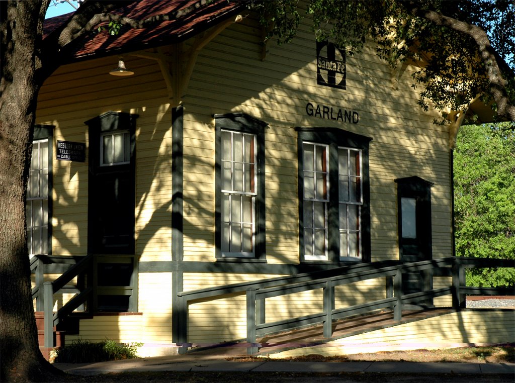Old Train Depot at Heritage Park in Garland, Texas, Гарленд