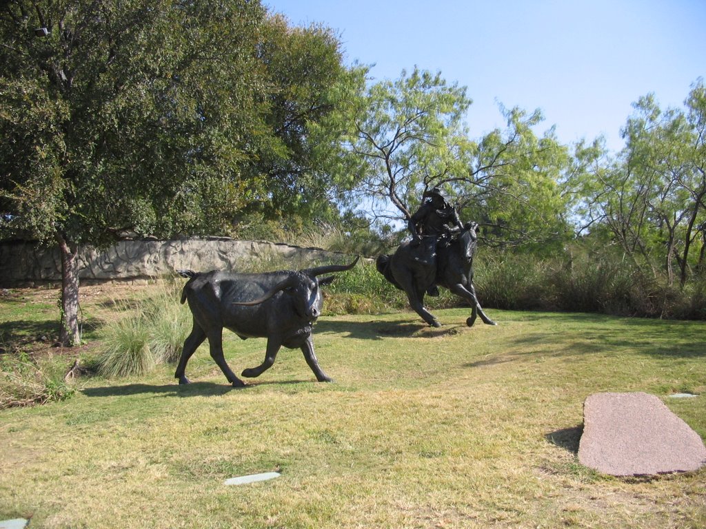 Cowboy memorial in Dallas, Даллас