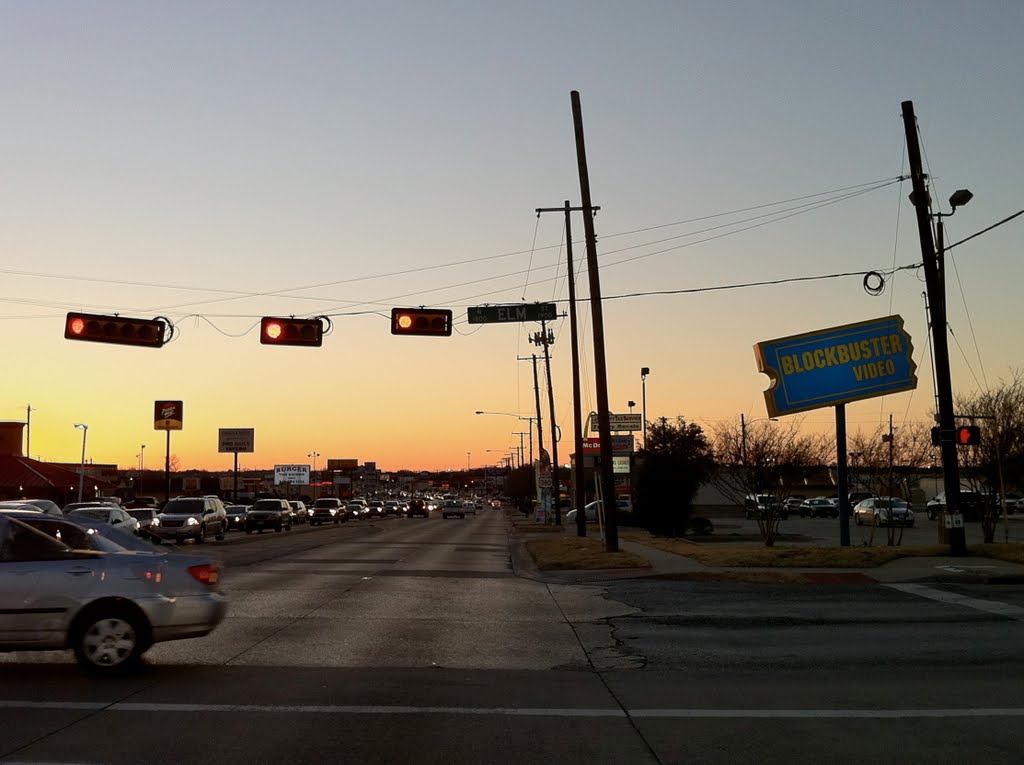 Evening Traffic in Denton, TX, Дентон