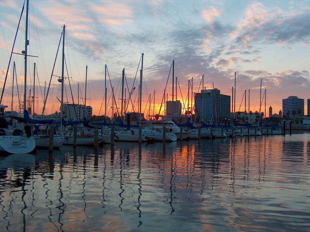 Corpus Christi Harbor at Sunset, Корпус-Кристи