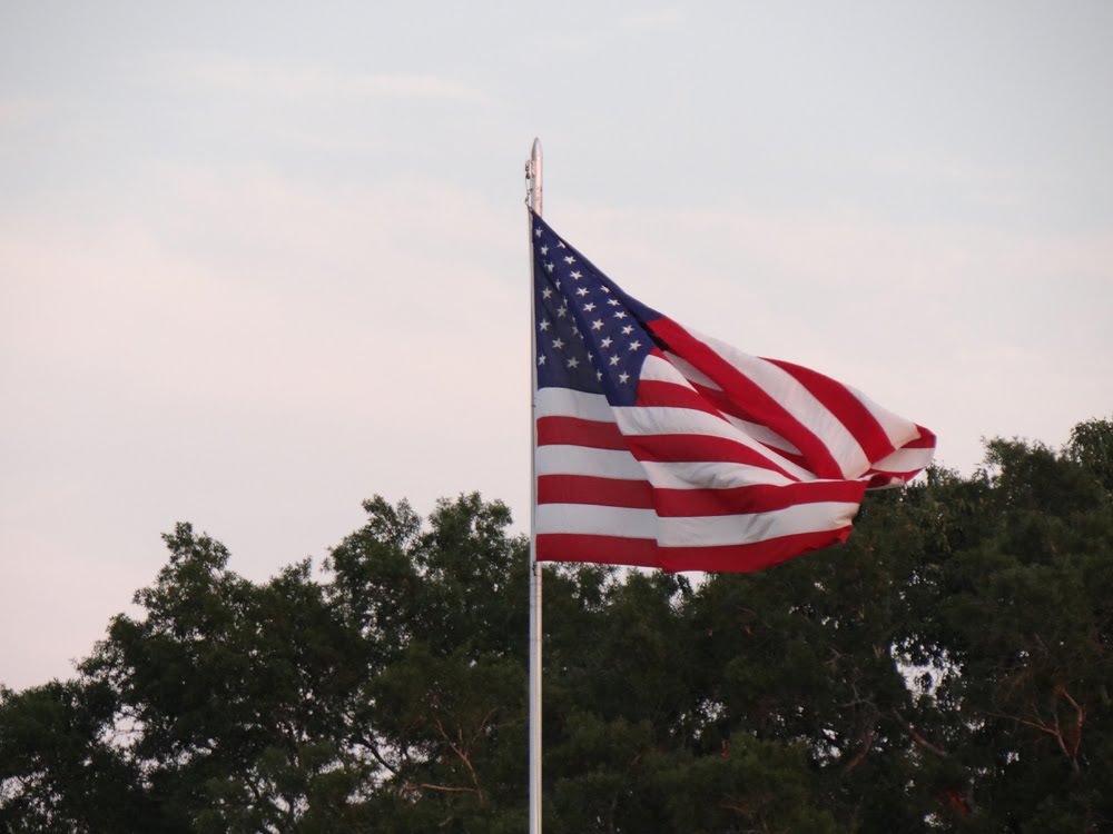 American Flag at Football Stadium. - Kilgore TX., Либерти-Сити