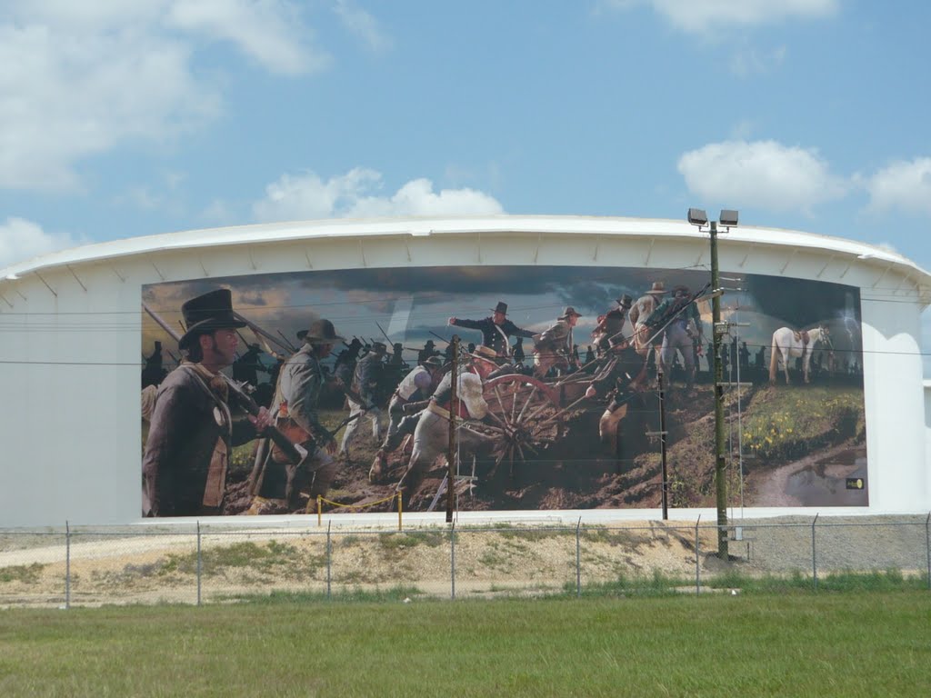 Mural on storage tanks, Пасадена
