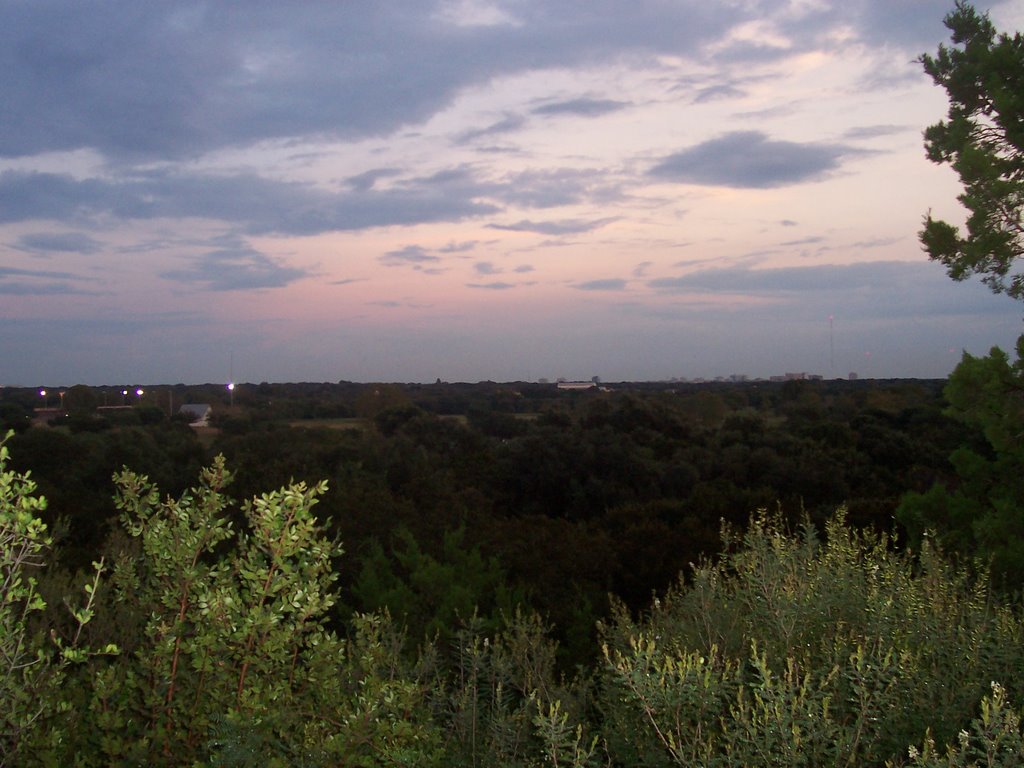 Sunset from the bluff at O.P. Schnabel Park, Пирсалл