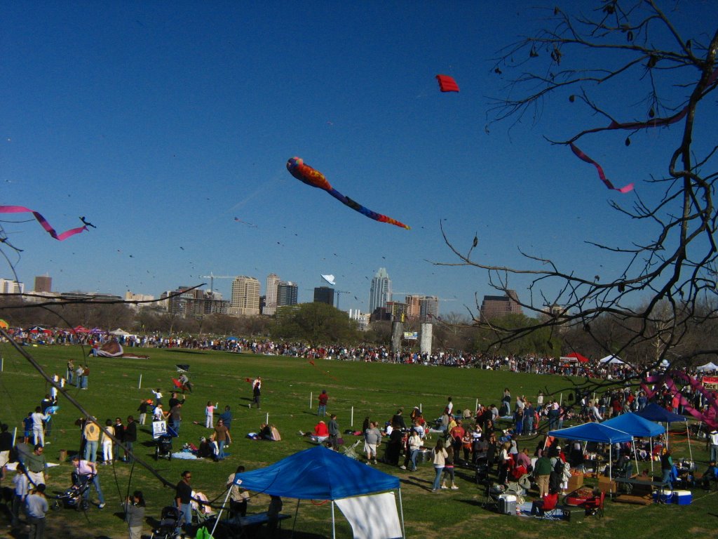 Annual Kite Festival at Zilker Park.  Winner of the "Larget Kite of the Year" Contest., Роллингвуд
