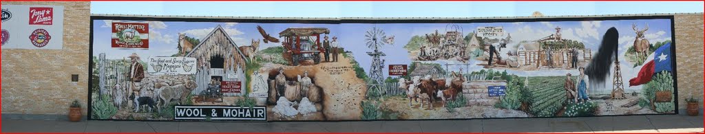 Wool Mohair Mural - San Angelo, Сан-Анжело