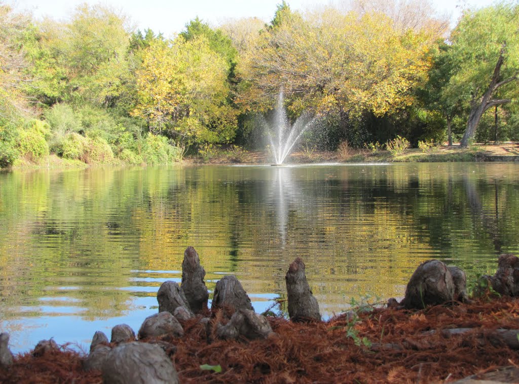 Water fountain in Watterworth Park, Фармерс-Бранч