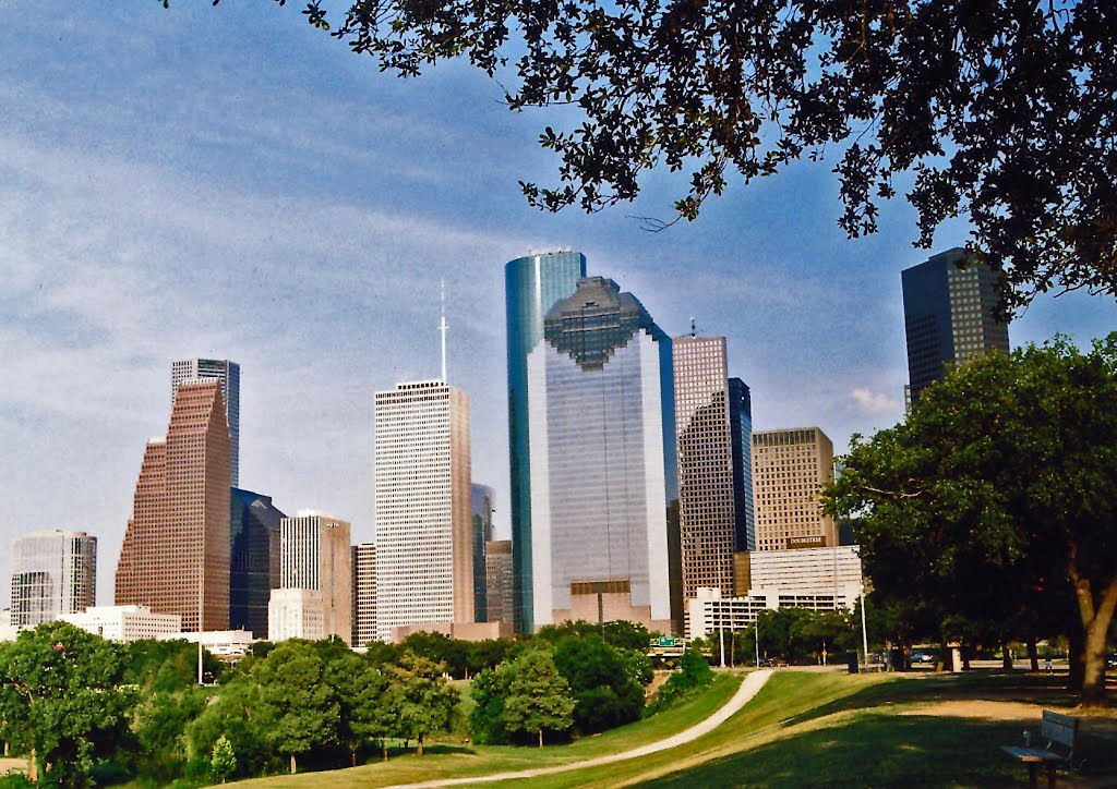 Houston Skyline with Heritage Plaza (in Center), Хьюстон