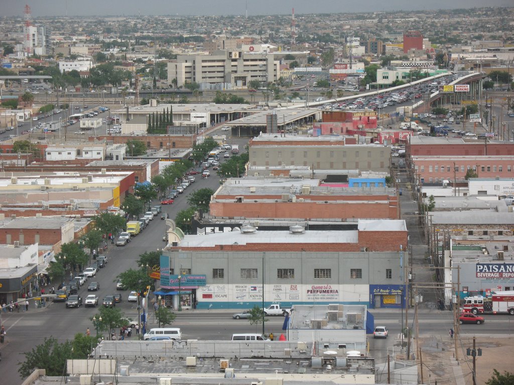 Busy Juarez border crossing, Эль-Пасо