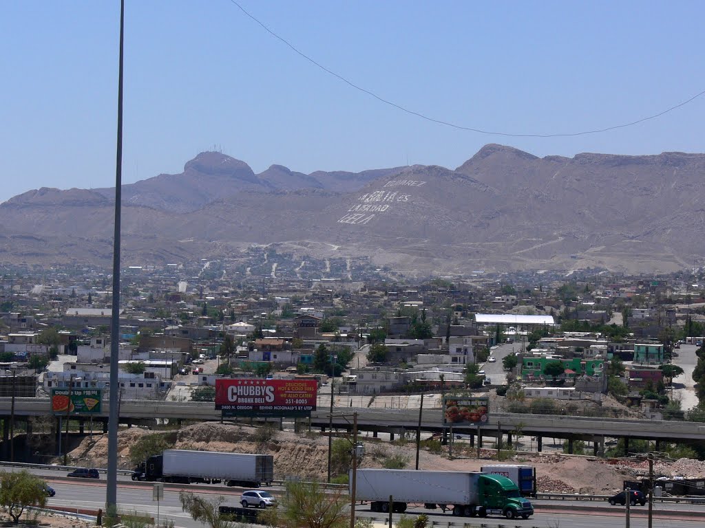 Mexico from University of Texas, El Paso (zoom 1), Эль-Пасо