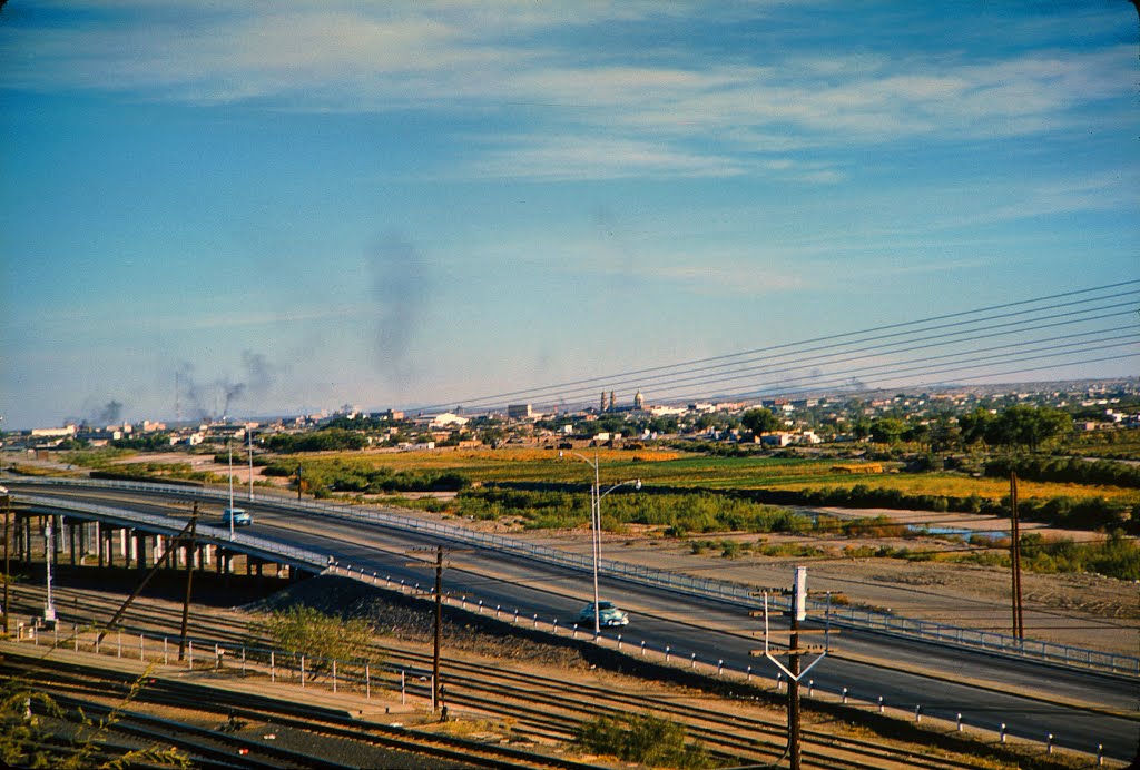 -Texas- El Paso / view to Juárez / Catedral de Ciudad (1959), Эль-Пасо