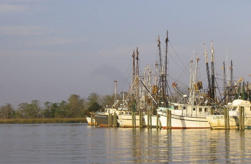 Apalachicola shrimp boats, Апалачикола