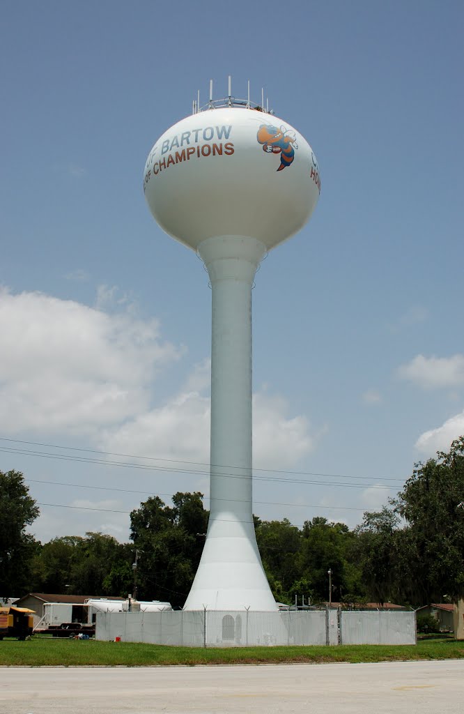 City of Bartow Water Tank at Bartow, FL, Бартау