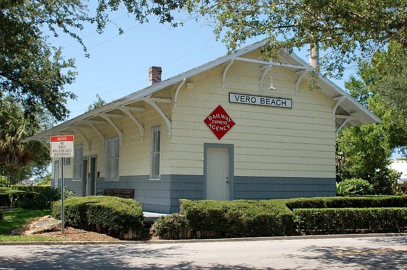 Restored Florida East Coast Railway Depot at Vero Beach, FL, Веро-Бич
